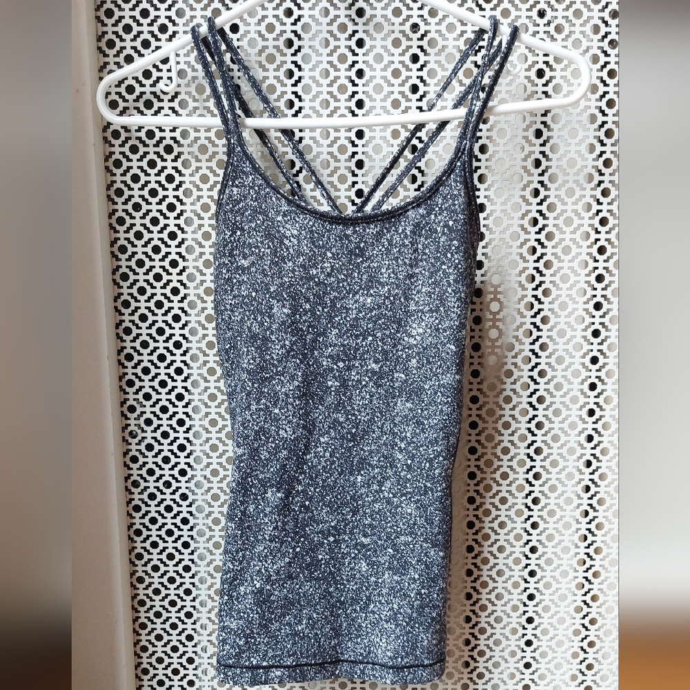 Lululemon Athletica Black and White Strappy Tank
